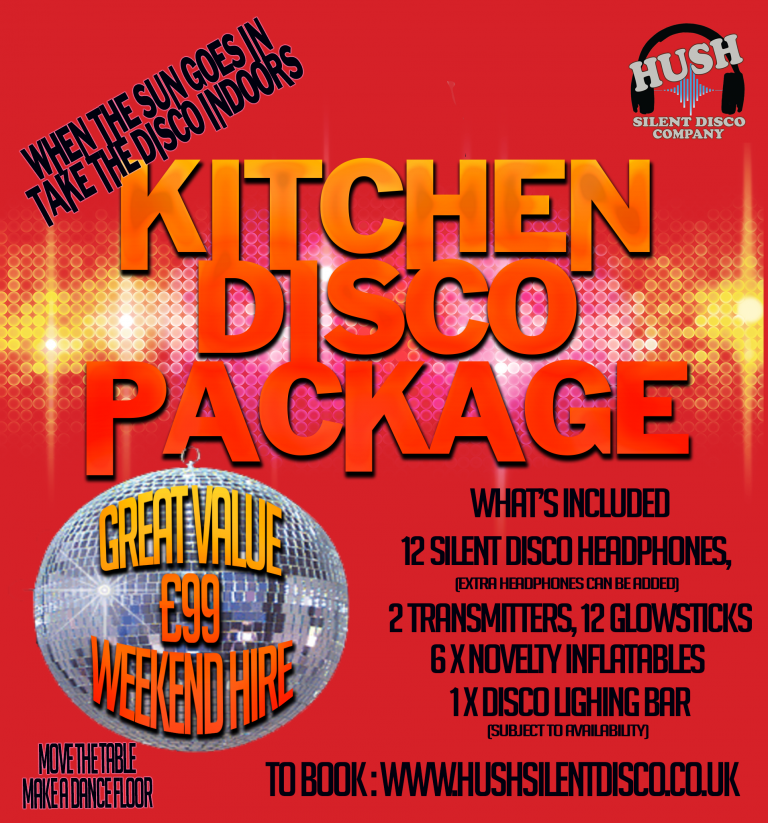 Kitchen Disco Package Hush Silent Disco Company