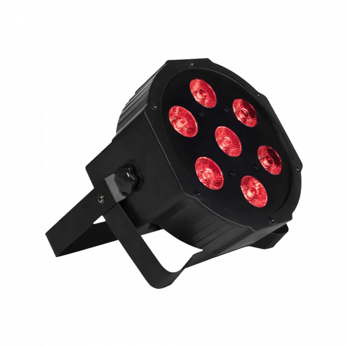 LED Slim Par 7 x 18w RGBWA+UV Par Can